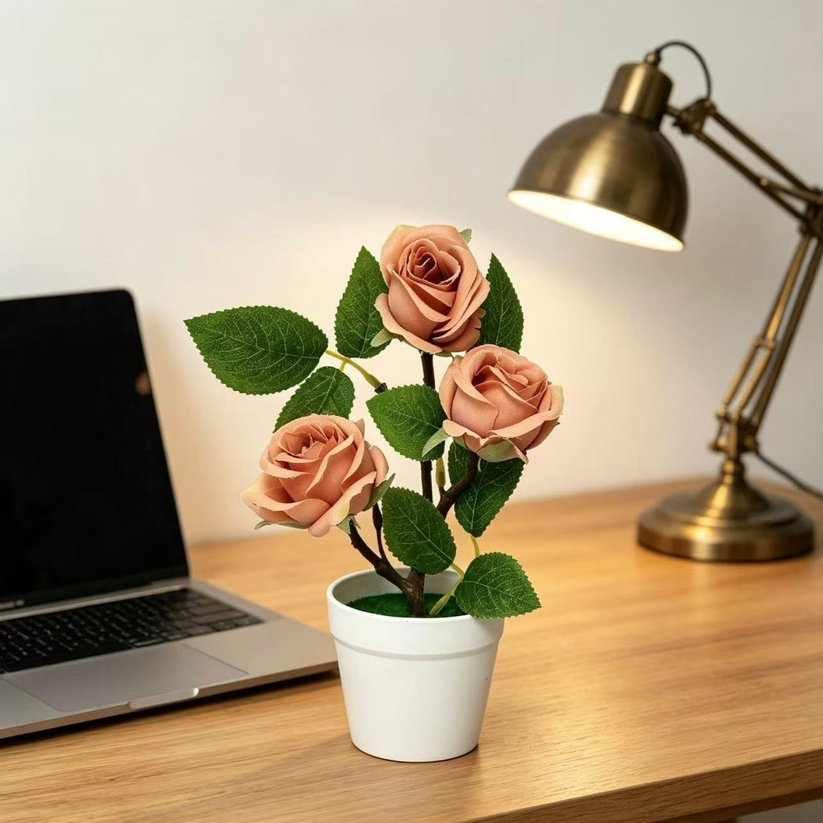 Faux Rosenblumenarrangement für Wohnkultur