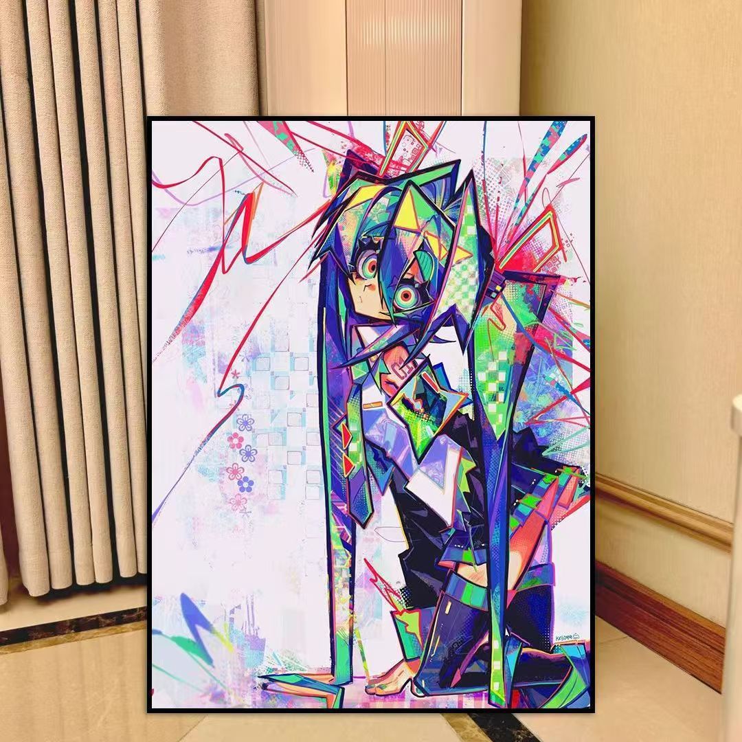 Anime-inspirierte Leinwand Wandkunst Brehn