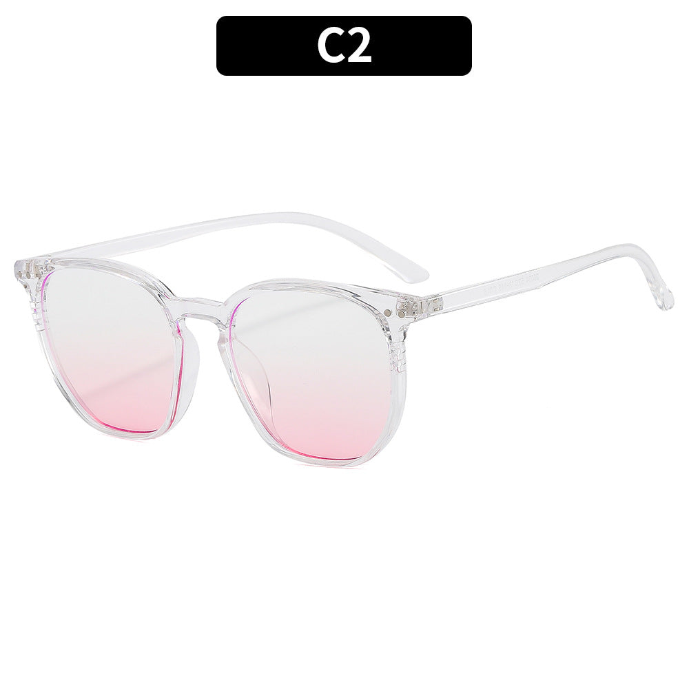 Geometrische klare Rahmen Sonnenbrille