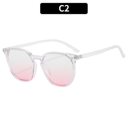 Geometrische klare Rahmen Sonnenbrille