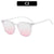 Geometrische klare Rahmen Sonnenbrille
