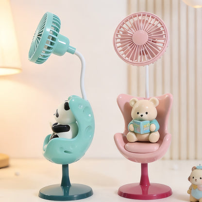 Damen Tragbarer Mini-Ventilator mit niedlichem Panda-Design Brehn