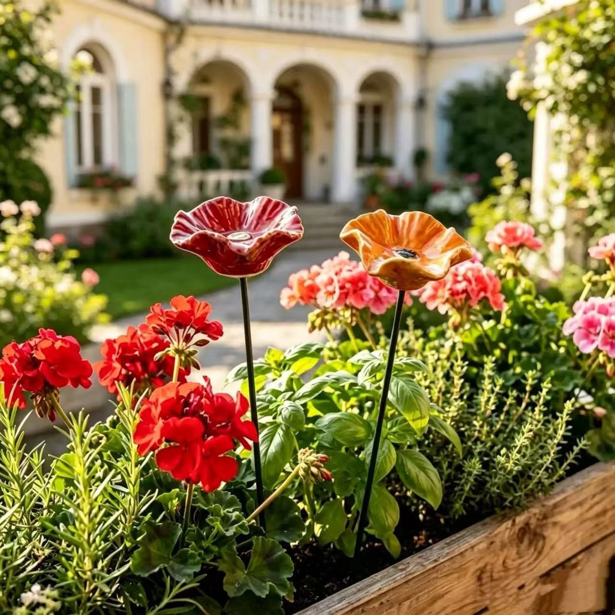 Dekorative Blume aus hochwertigem Kunststoff Brehn