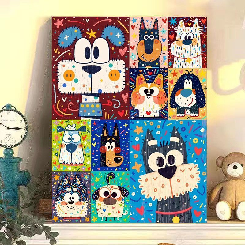 Verspielt Katzen-Themen Leinwand Wandkunst Brehn
