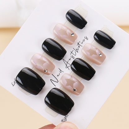 Glamouröses Stern-Design Press-On Nagelset Brehn