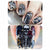Kreatives Skelett-Nageldesign Brehn