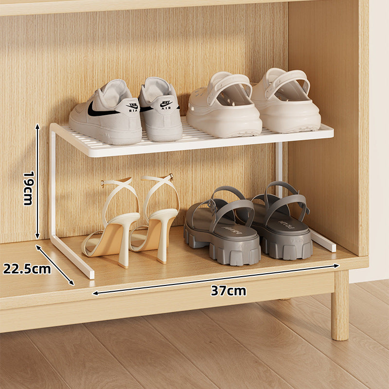 Kompakte Doppel-Schicht Verstellbare Schuhregal Erhöher für Schrank und Kleiderschrank
