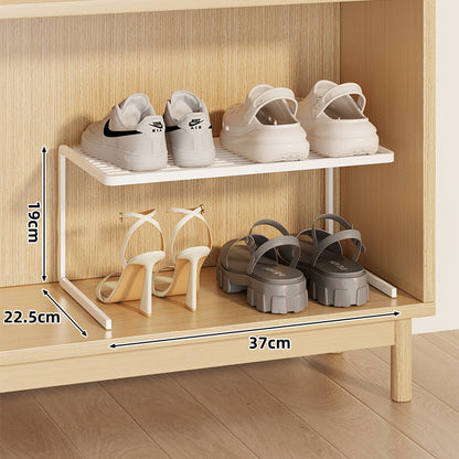 Kompakte Doppel-Schicht Verstellbare Schuhregal Erhöher für Schrank und Kleiderschrank
