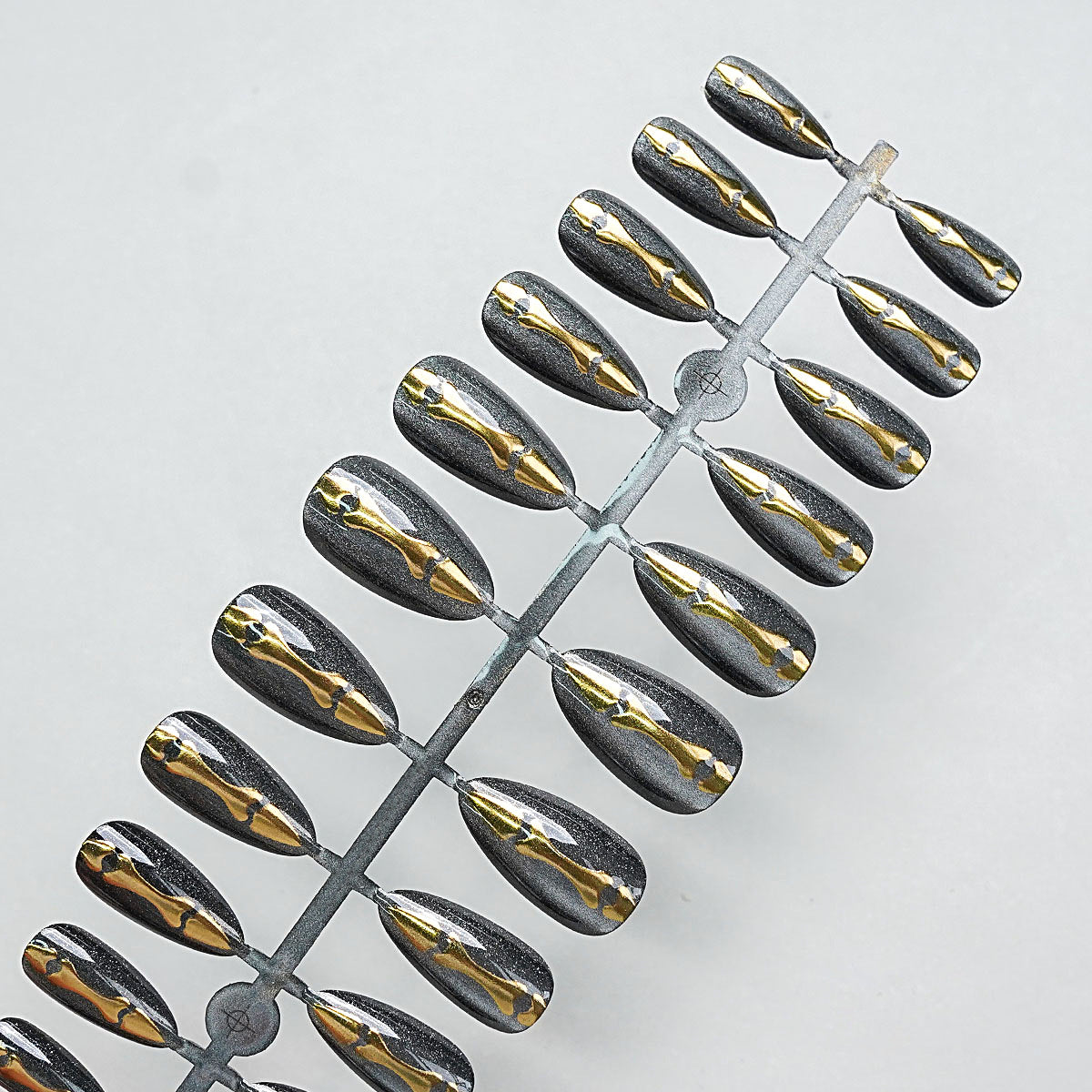 Metallic Dekorative Press-On Nagelspitzen Brehn