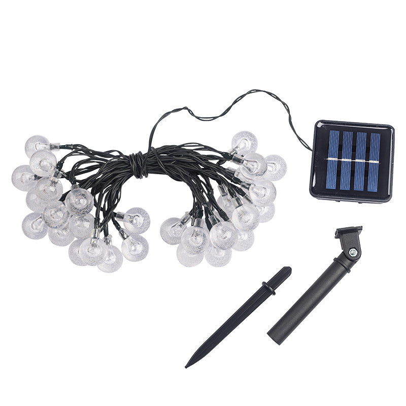 Mehrfarbige LED-Glitzer-Globus-Lichterkette Außen wasserdicht dekorative Schnur Brehn
