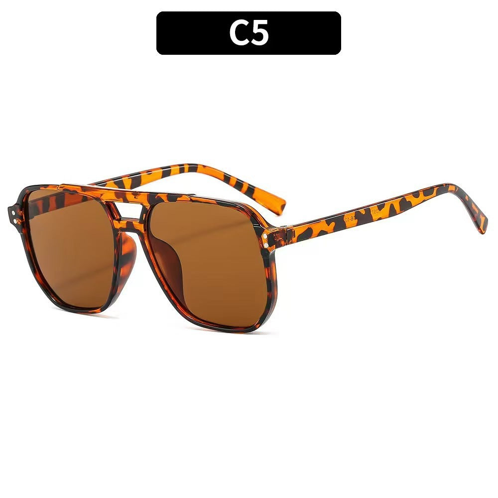 Damen Rechteckige Sonnenbrille mit UV-Schutz und polarisierten Gläsern Brehn