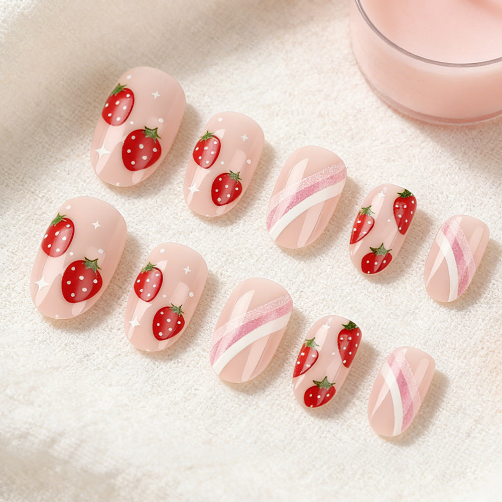 Erdbeer-Themen-Nagelkunst-Set Brehn