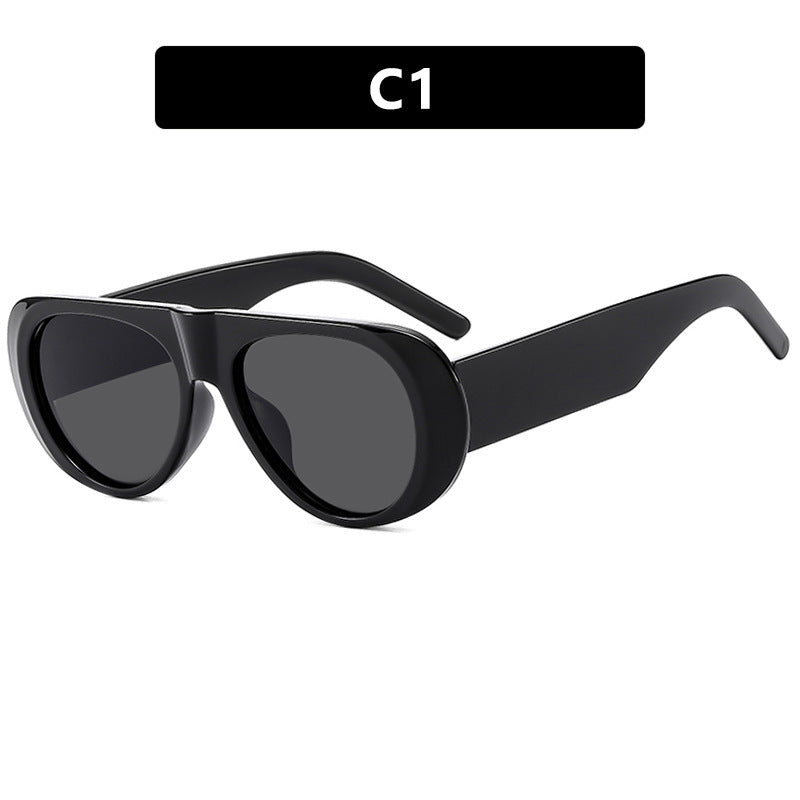 Damen zeitgenössische Sonnenbrille mit innovativem Design Brehn