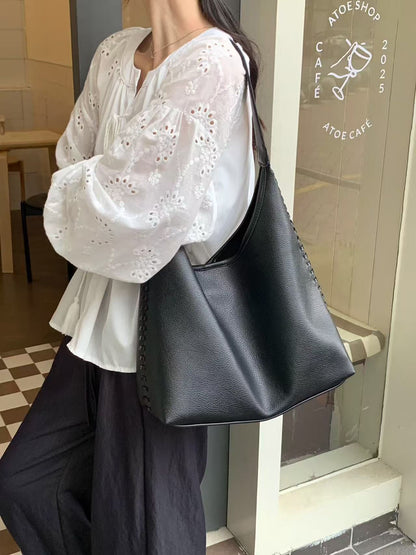 Moderne Vegane Leder Schlappe Tote Tasche