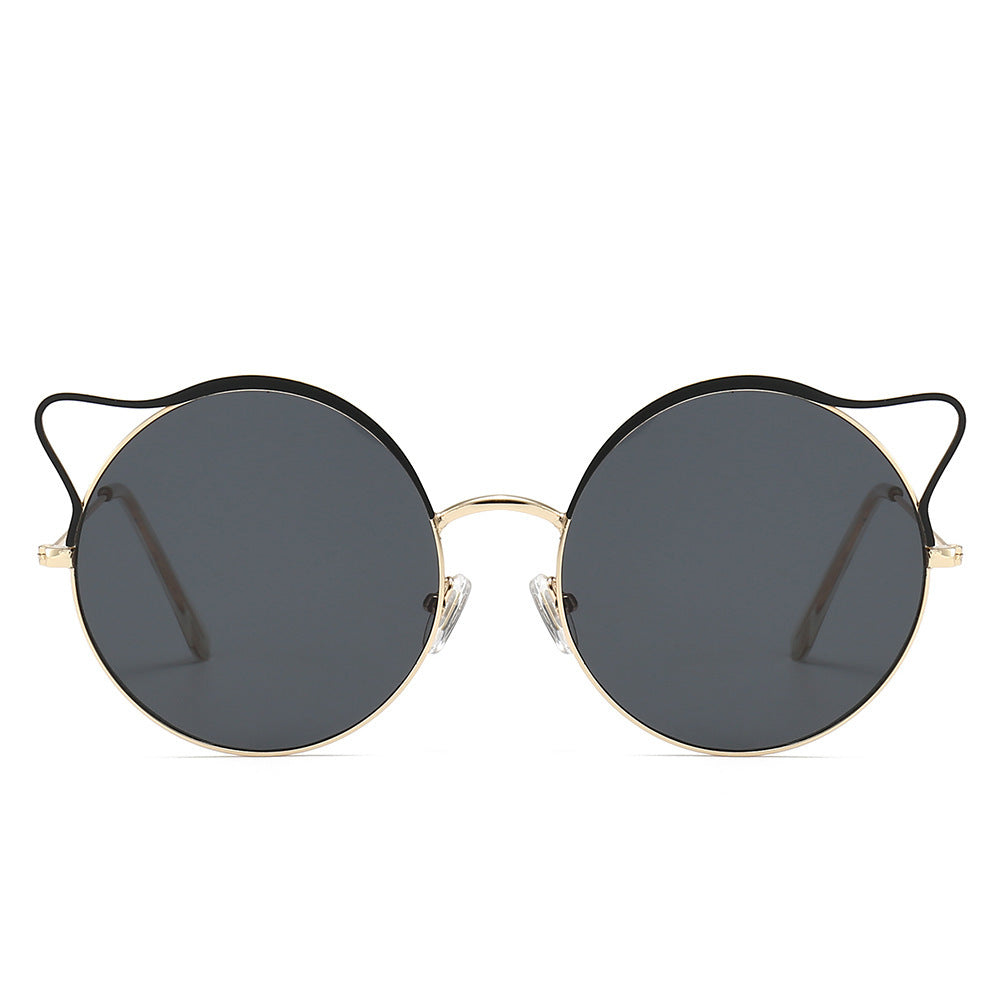 Modische Cat-Eye Sonnenbrille mit Verspiegelten Gläsern Brehn