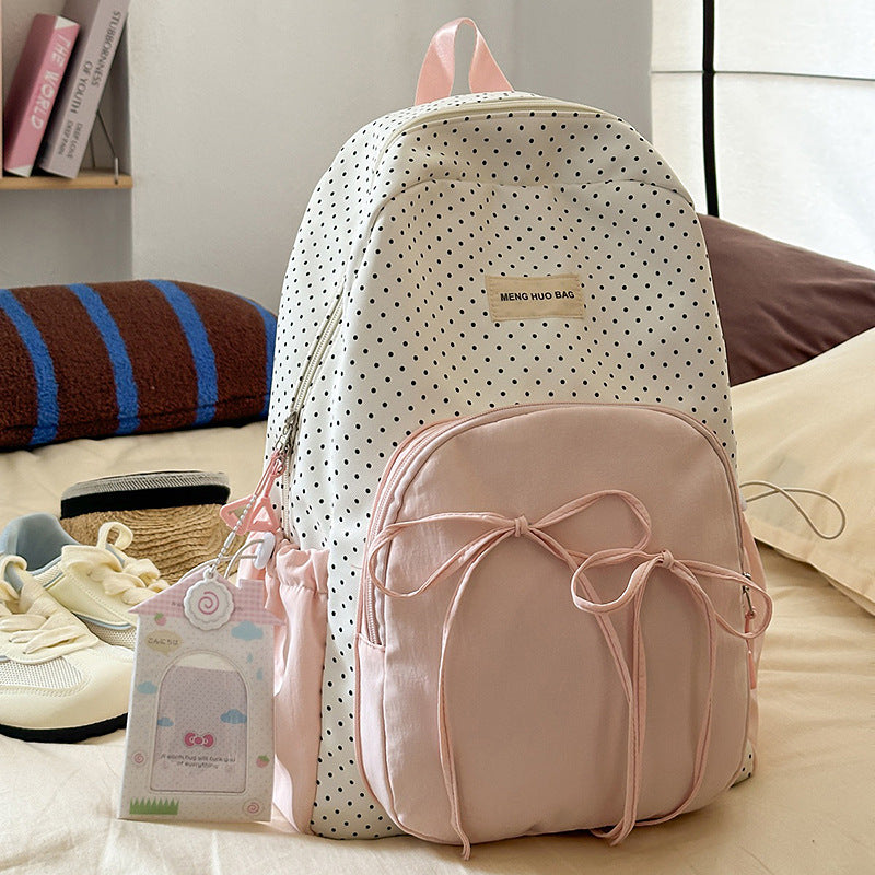 Minimalistische Punkteschule Rucksack