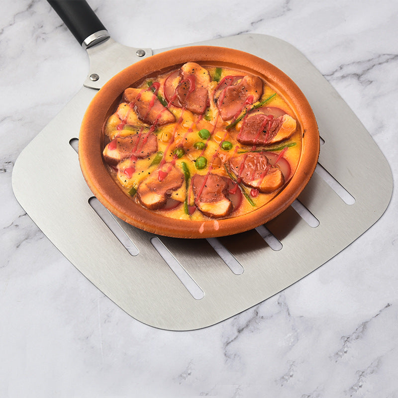 extra-breite perforierte Pizzaschaufel ergonomischer hitzebeständiger Griff Brehn