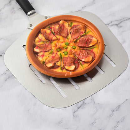 extra-breite perforierte Pizzaschaufel ergonomischer hitzebeständiger Griff Brehn