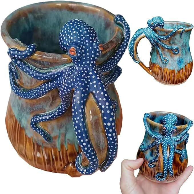 Dekorative Oktopus-Themen Tasse Brehn