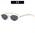Elegante Katzenaugen-Sonnenbrille mit dekorativen Kristallelementen