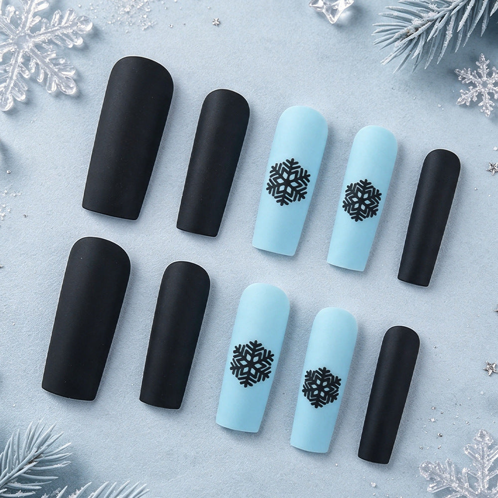 Winter-Themen Langzeit-Nagelkunst Brehn