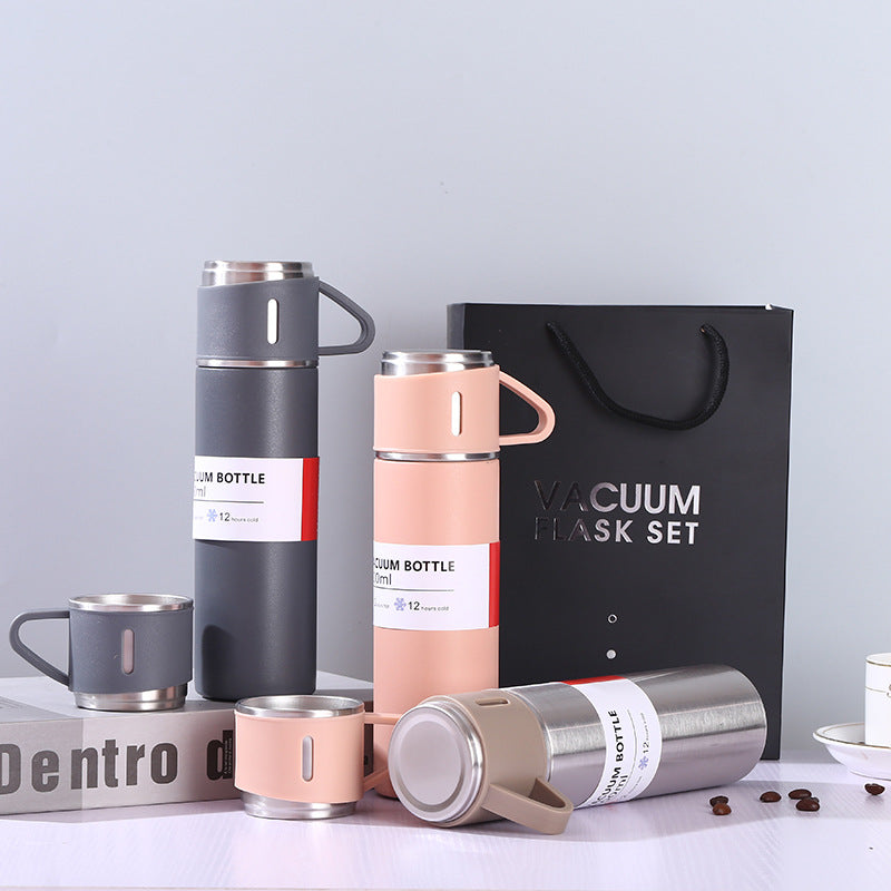 Damen Thermoset mit Kaffeetassen und Isolierflasche Brehn