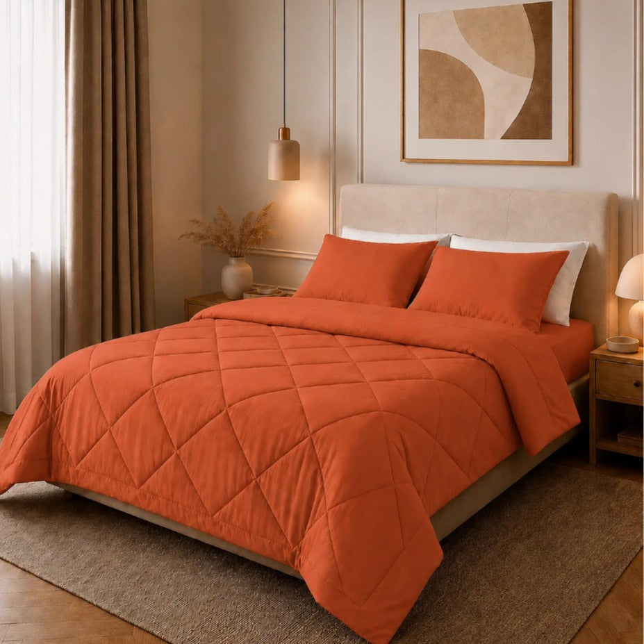 Luxuriöses Steppbett-Set Brehn