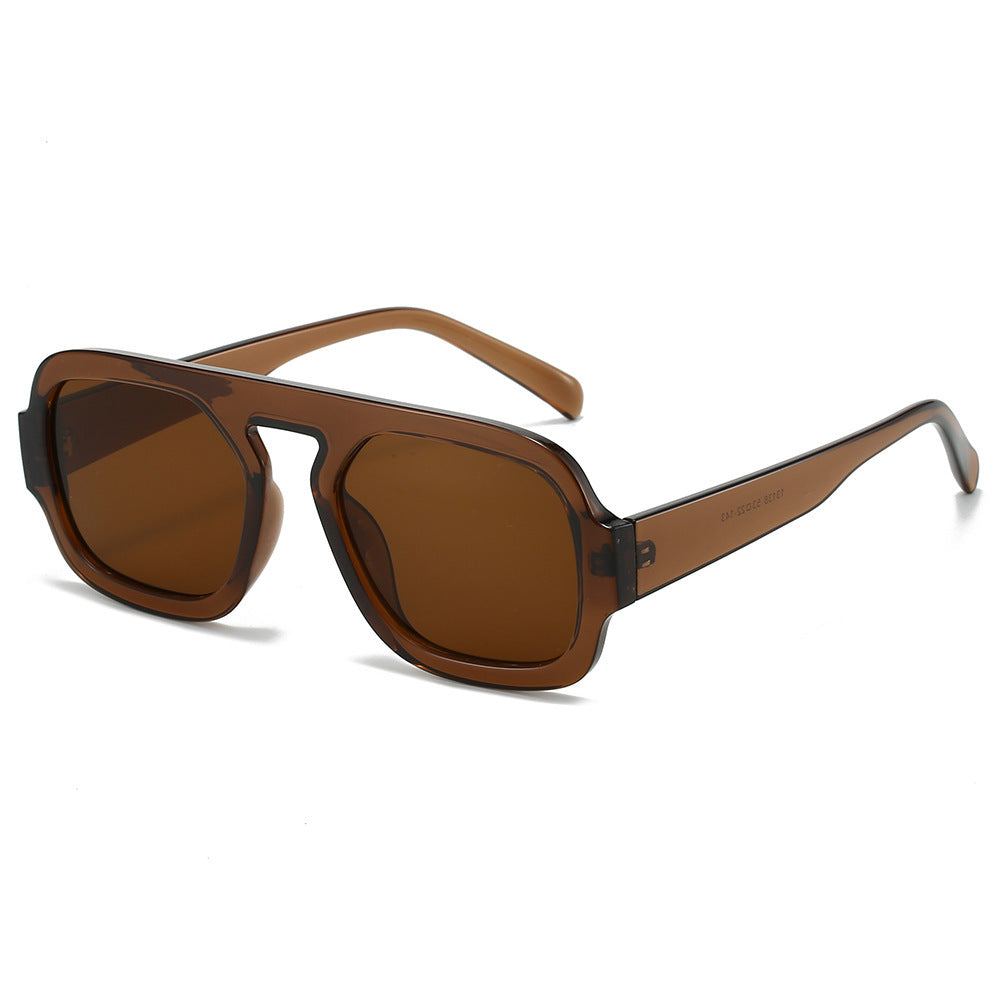 Oversized geometrische Linsen Sonnenbrille Brehn