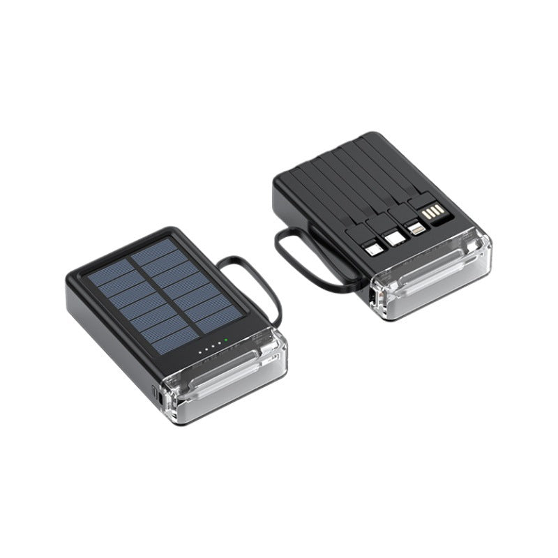 Solar-Powerbank mit Multifunktionalem Design und Integrierter Schnellladefunktion Brehn