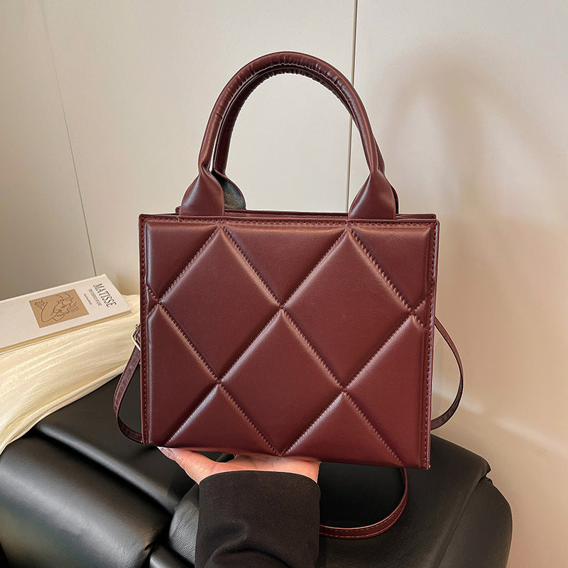 WoQuilted Kunstleder Handtasche Brehn