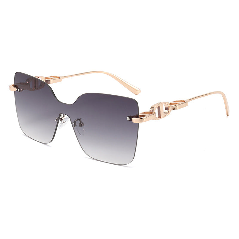 Damen elegante oversized Sonnenbrille mit modischem Rahmen und UV-Schutz Brehn