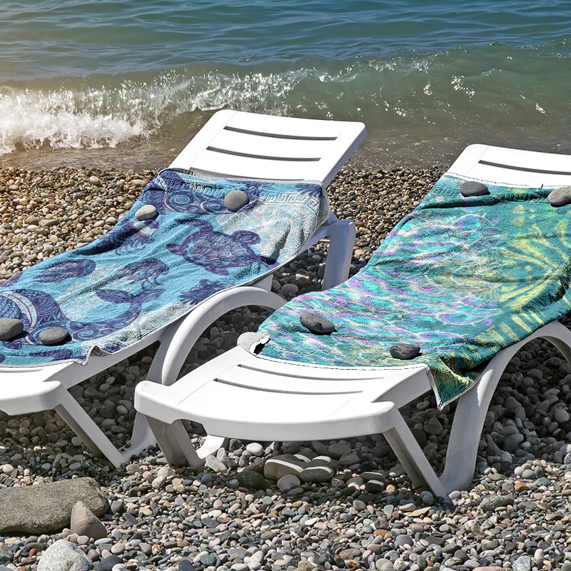 Strandtuch aus hautfreundlicher Mikrofaser mit kreativem Mustermix Brehn