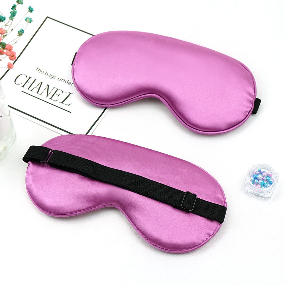 Unisex nan luxuriöse Satin Schlafmaske mit anatomischer Kontur und verstellbarem Gummiband Brehn