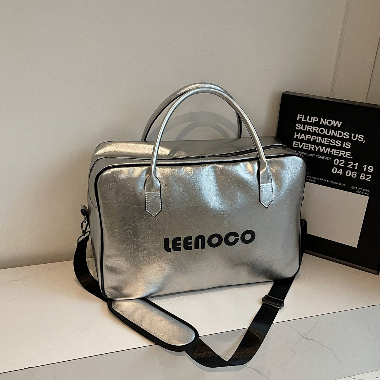 Premium Kunstleder Wochenendtasche