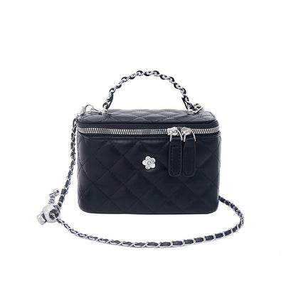 Gepolsterte Kettenriemen-Handtasche