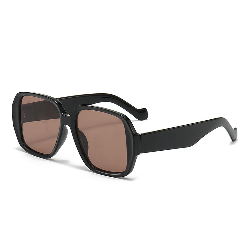 Damen Geometrische Sonnenbrille mit breitem Rahmen Brehn
