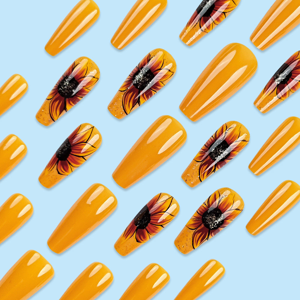 Floral Art Press-On Nail Set Brehn