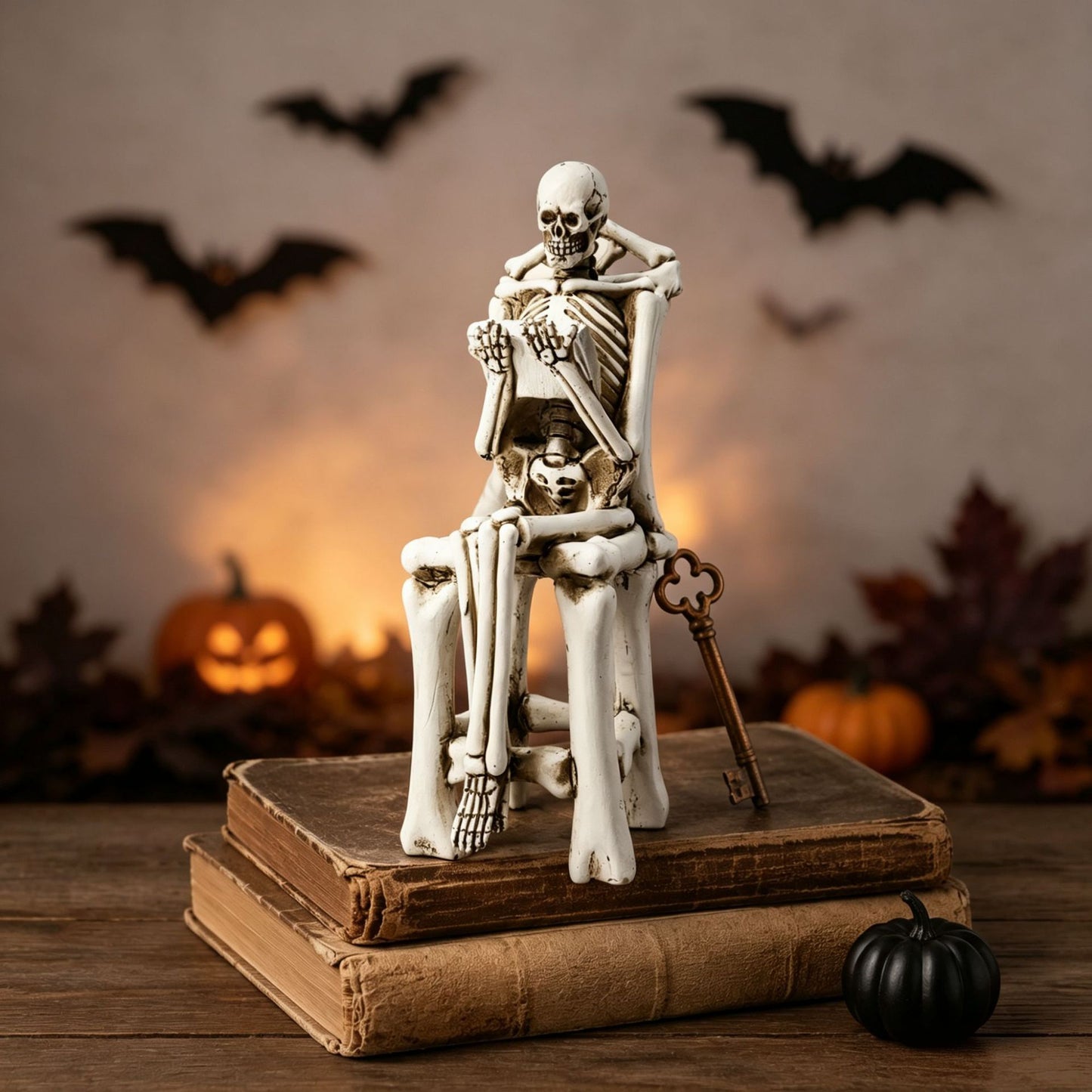 Künstlerische Skelettfigur Brehn