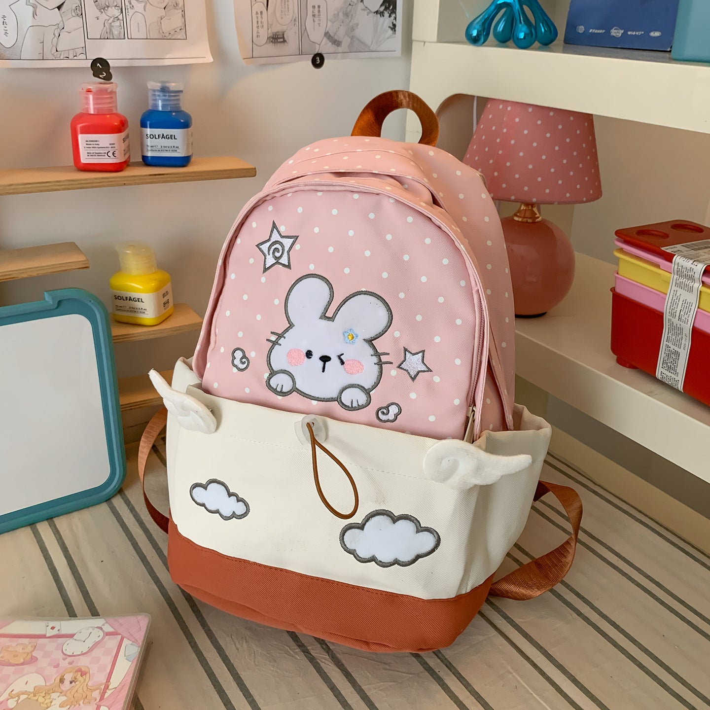 Kinderrucksack mit süßem Cartoon-Motiv