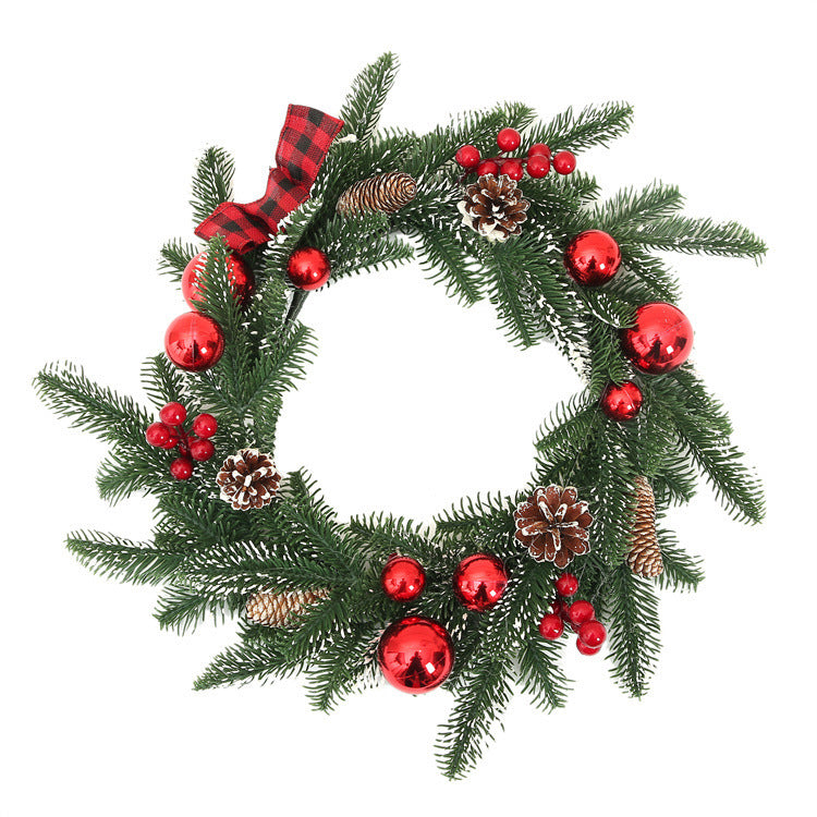 Brehn | Weihnachts 3 PC Set - Girlande, Kranz, Swag Wandhängende Weihnachtsdekoration Set