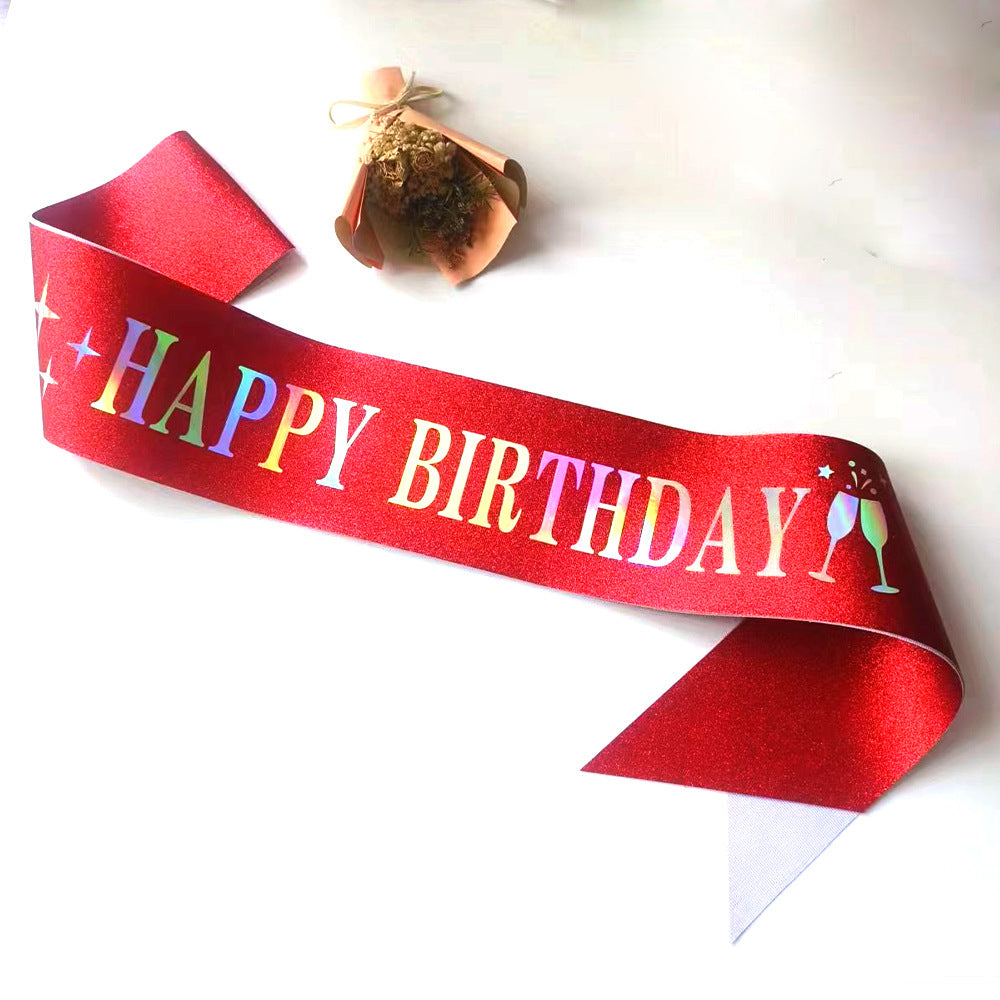 Damen Funkenkrone mit „Happy Birthday“ Schriftzug Brehn