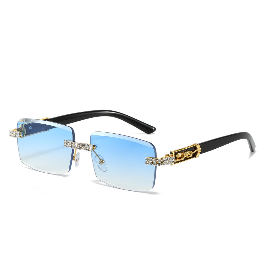 Dekorativer quadratischer Rahmen Modetrends Sonnenbrille Brehn