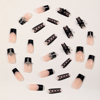 Gothic Eleganz Lange Nagelkunst Verlängerungen Brehn