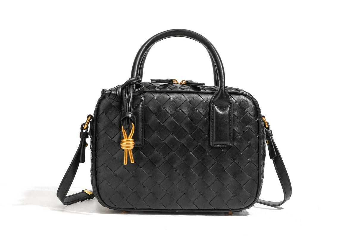 Texturierte Leder Boutique-Handtasche Brehn