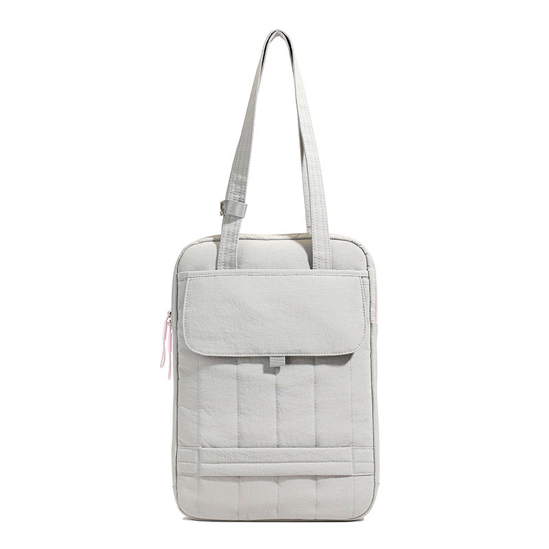 Strukturiertes gestepptes Laptop Tote Bag Brehn