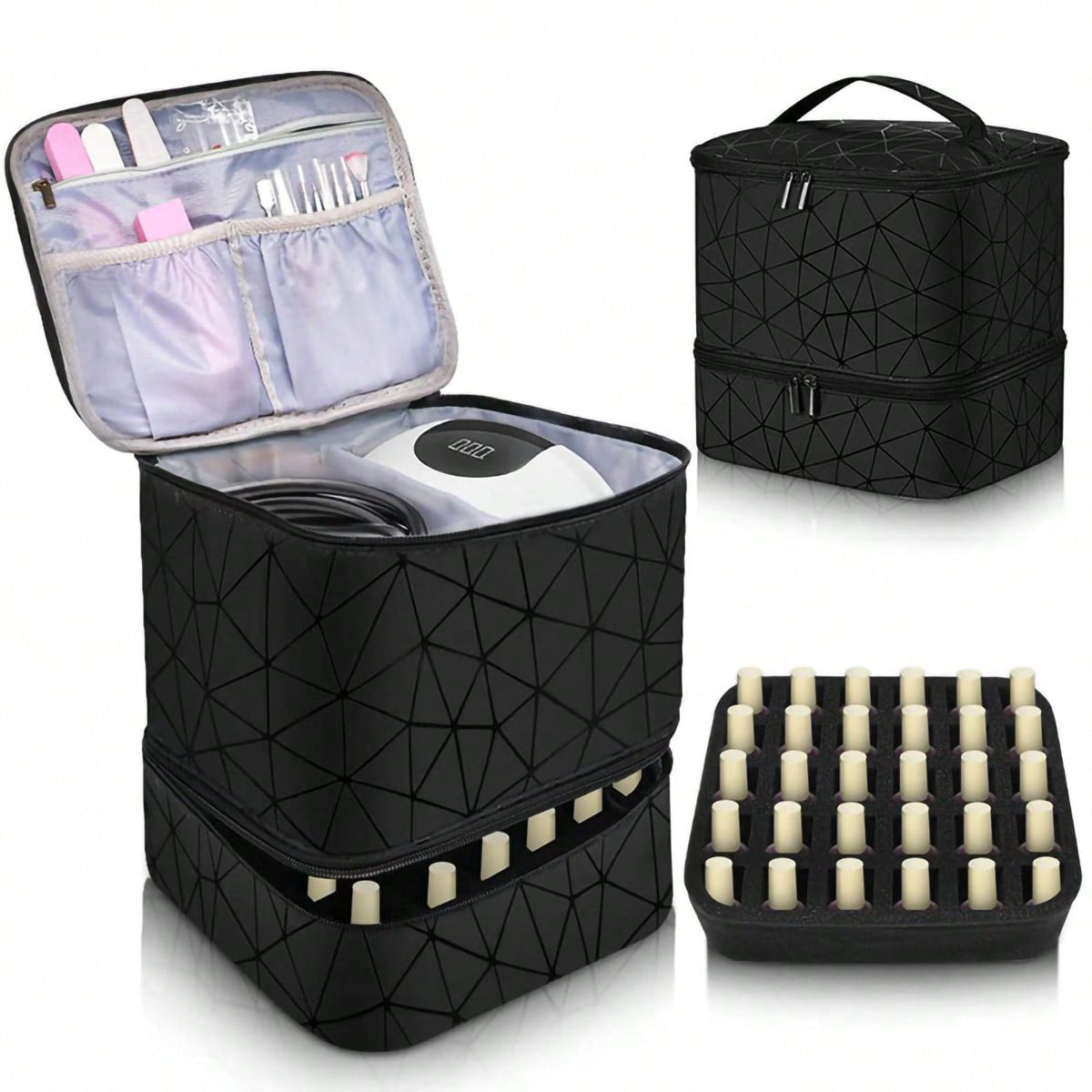 Kosmetik-Organizer-Tasche mit Doppeltem Design und Robustem Innenfutter Brehn