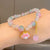 Verspieltes Armband mit Bunten Glasperlen und Anhänger Brehn