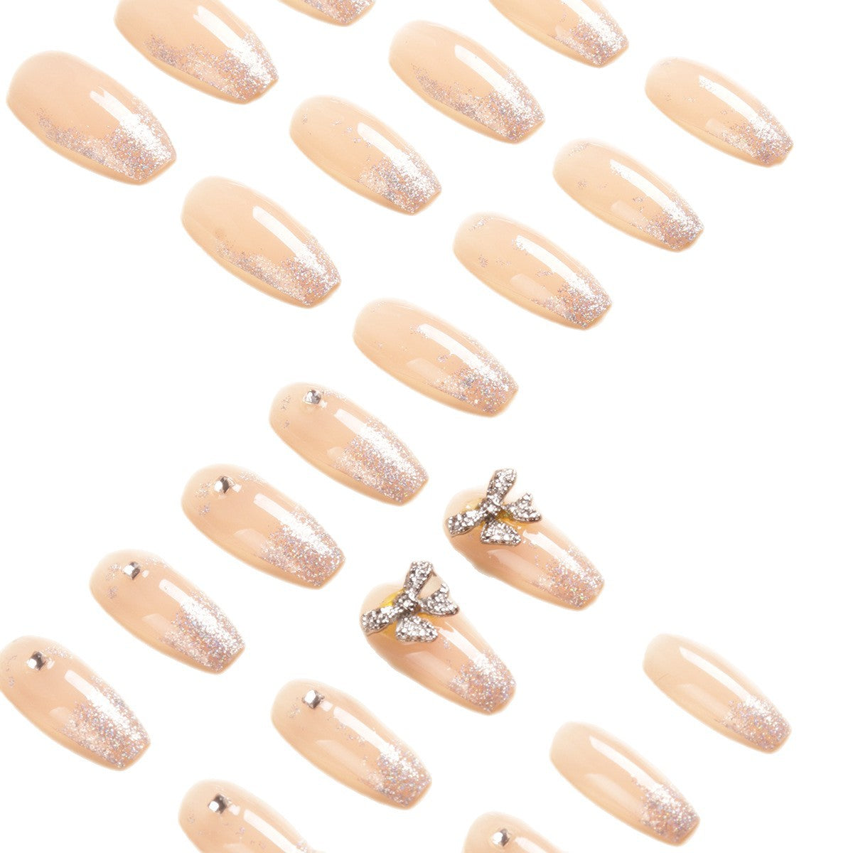 Glitzernde Press-On Nail Tips Brehn