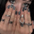 Elegante Press-On Nagelsets mit künstlerischen Mustern Brehn