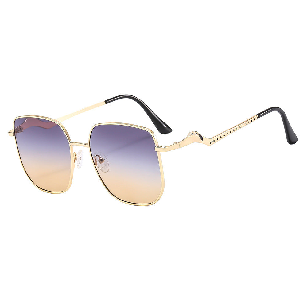 Damen quadratischeDesigner-Sonnenbrille mit dekorativen Akzenten Brehn